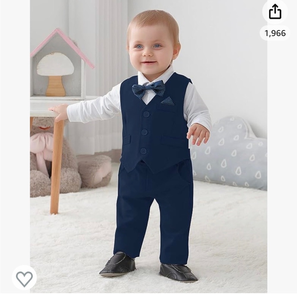 Navy 18-24 month suit set - Picture 2 of 3